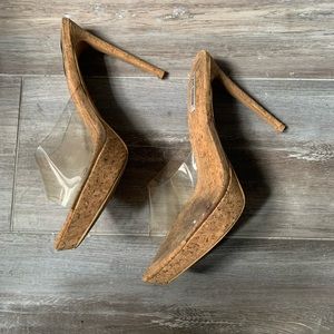 Cape Robbin cork clear shoes 🤍✨ sz 8.5